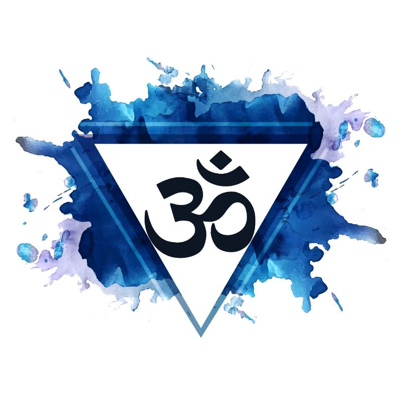 Goa OM in triangle with gradient - Psytrance