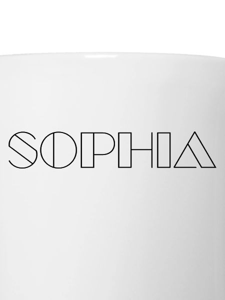 Name Sophia Modern Black