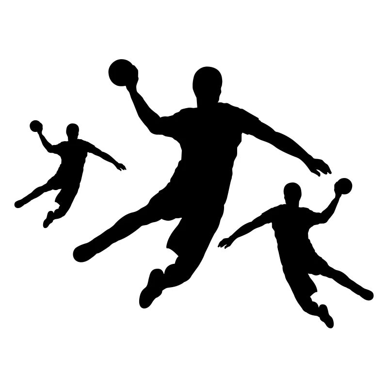 Trois joueurs de handball