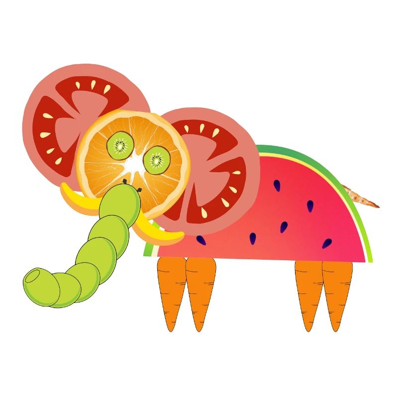 Vegetarischer Elefant