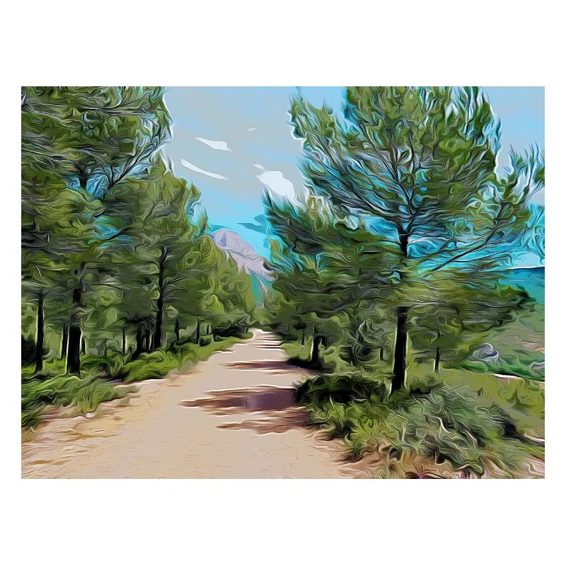 Zeichnung der Provence - Wanderweg