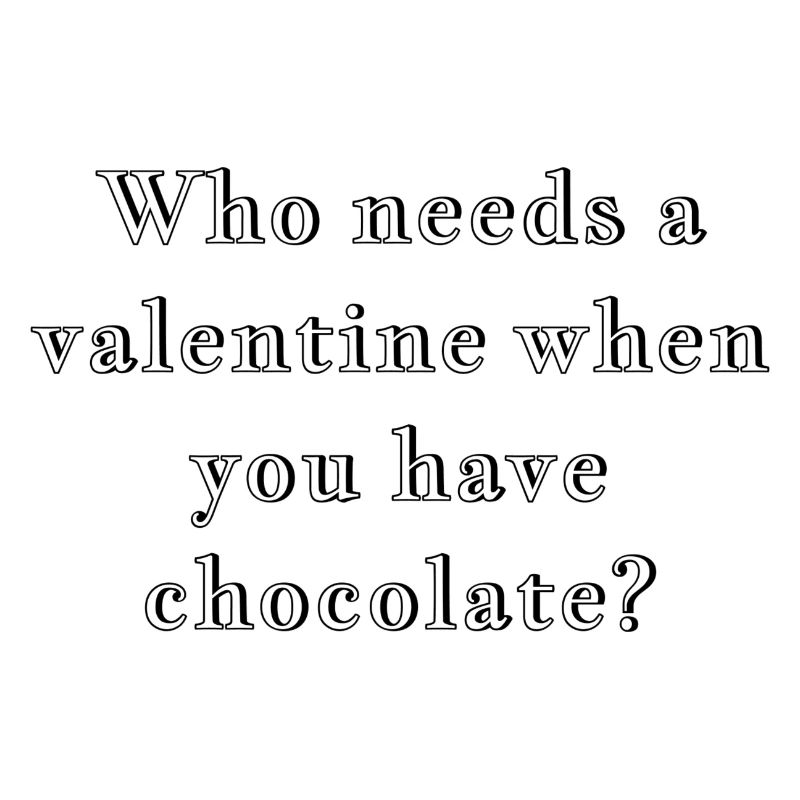 Funny valentine chocolate witty design