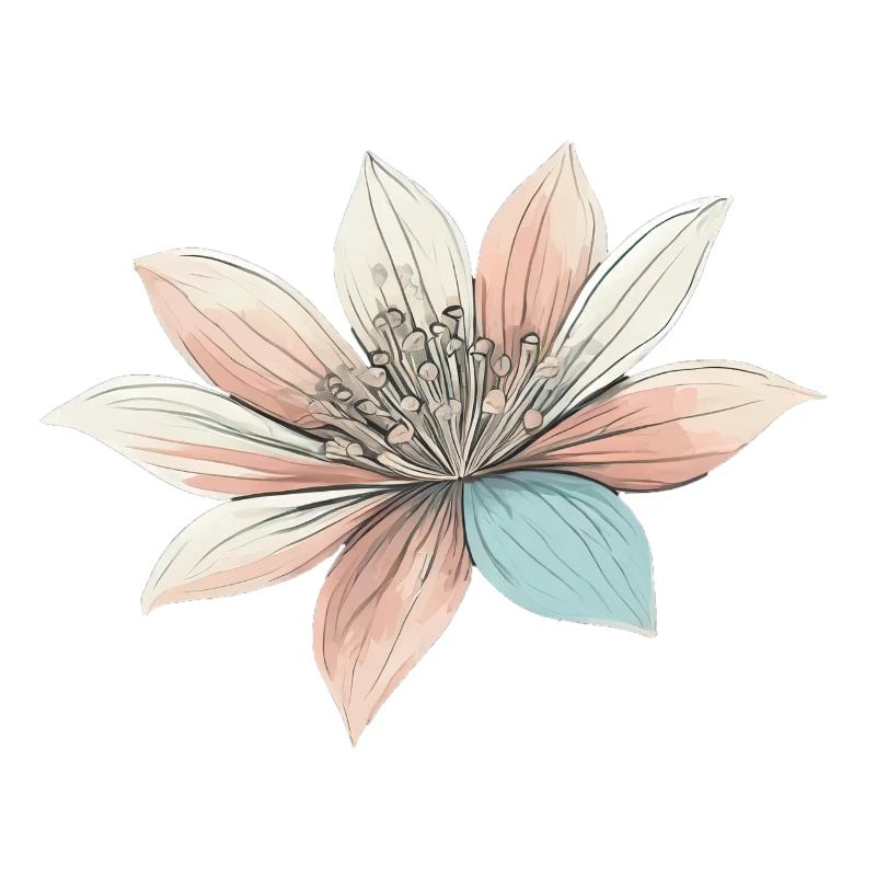 Fleurs esthétiques Couleurs pastel