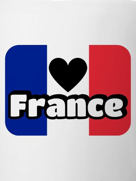 French flag blue white red