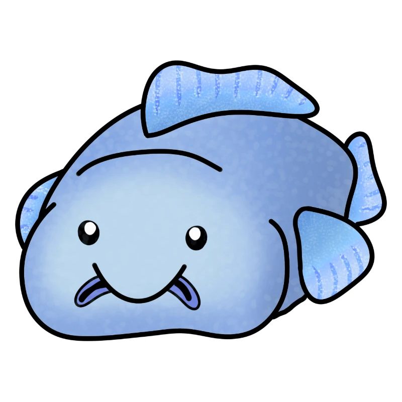 Blobfish bleu
