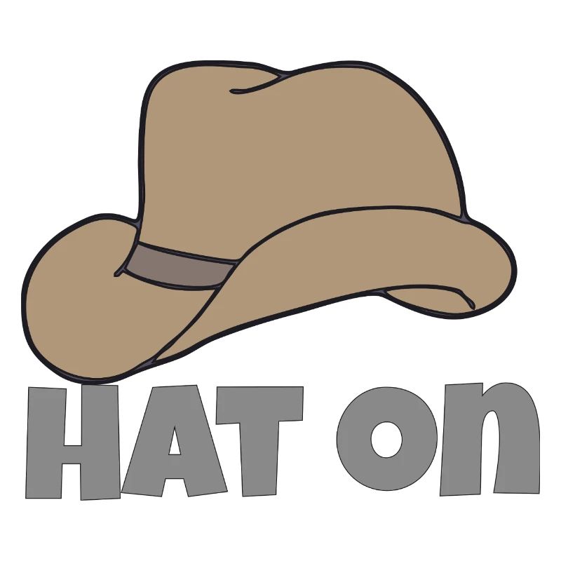 hat on
