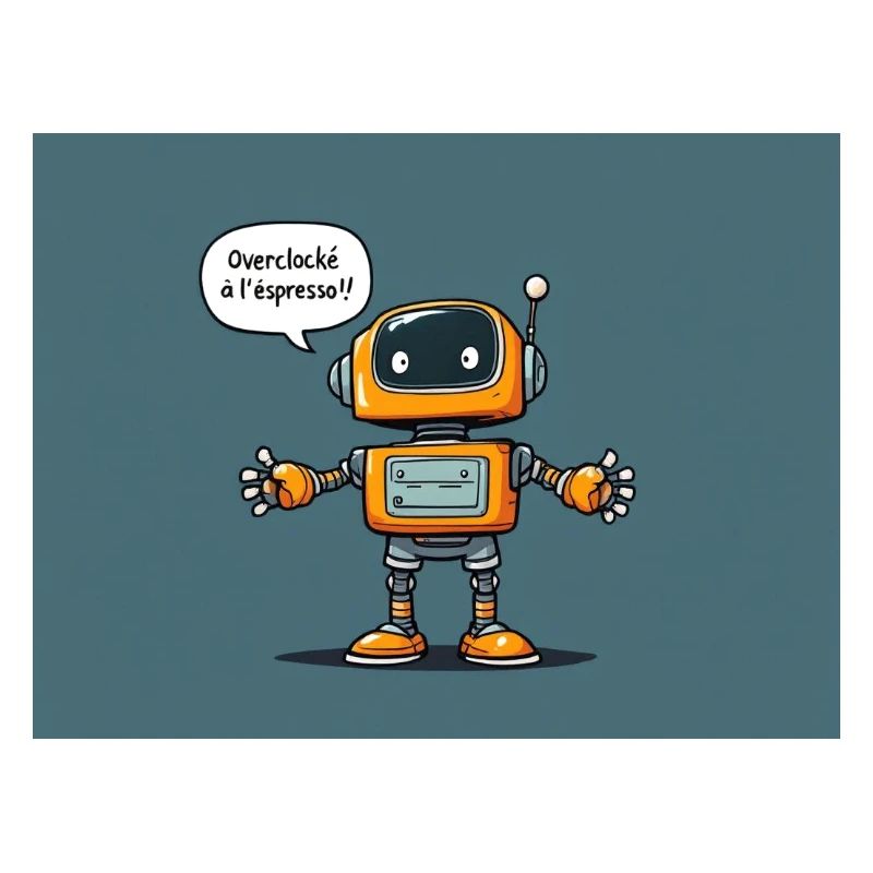 Cute Robot with Retro Charm