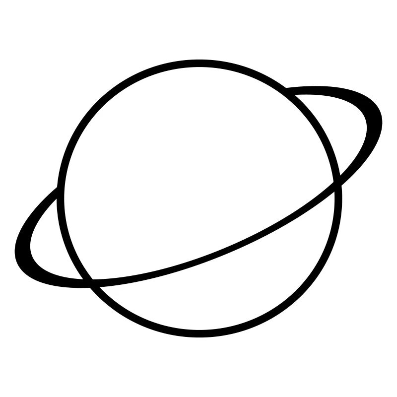 Saturn Icon – Planet Symbol