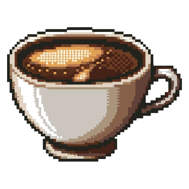 PixelKaffee Kaffeetasse Kunst