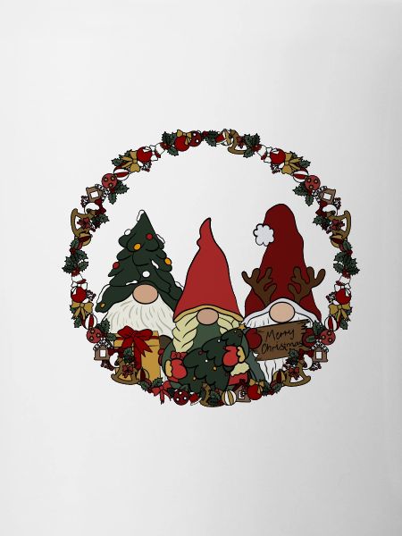 Wichtel  im Weihnachtskranz
