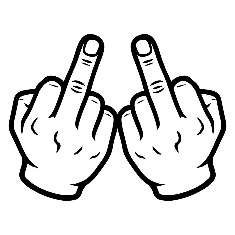Hand Mittelfinger Frech