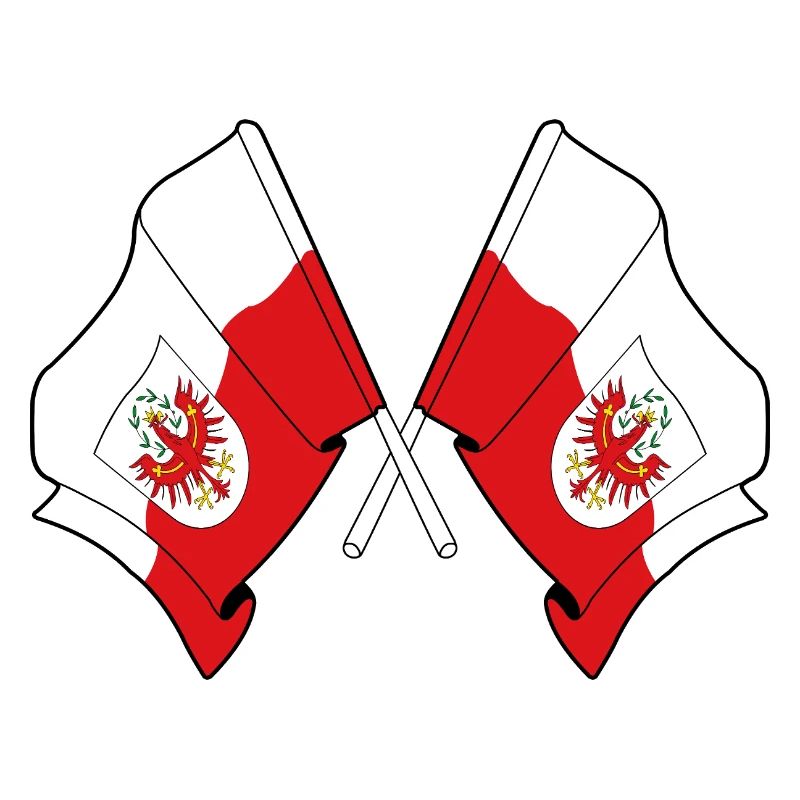 Drapeaux croisés du Tyrol