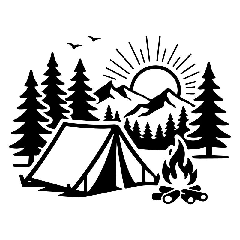 Camp nature sous tente