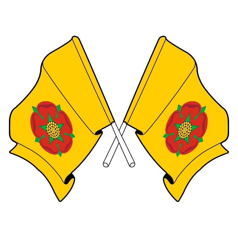 Drapeaux croisés du Lancashire