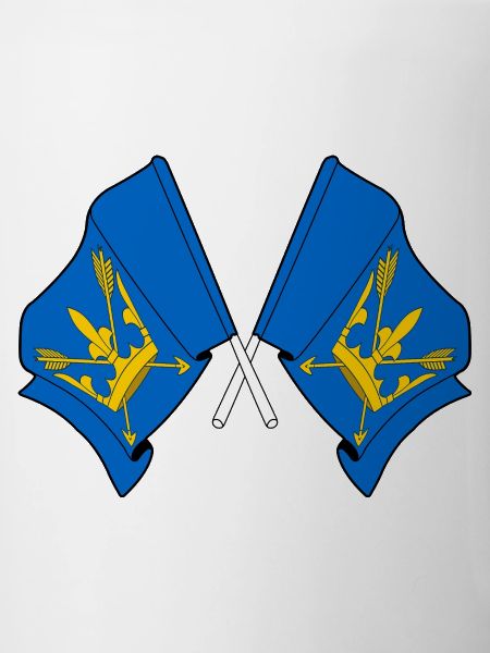 Suffolk Flags Crossed