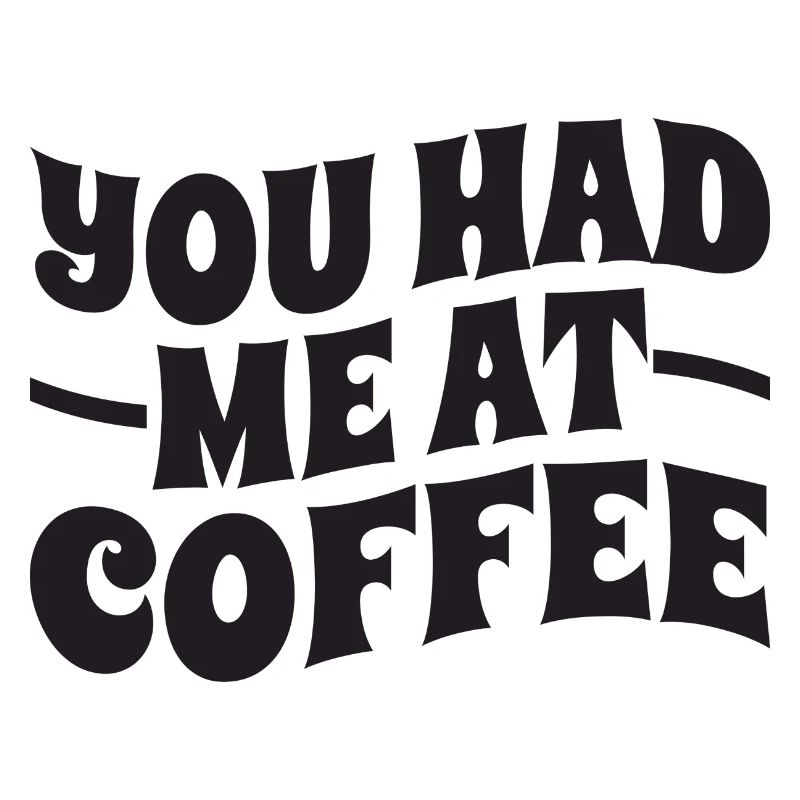 Tu m’as eu au café - Typographie