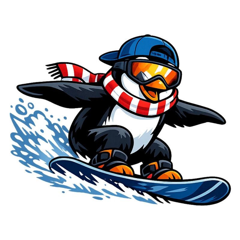 Pinguin Boarder Wintersport