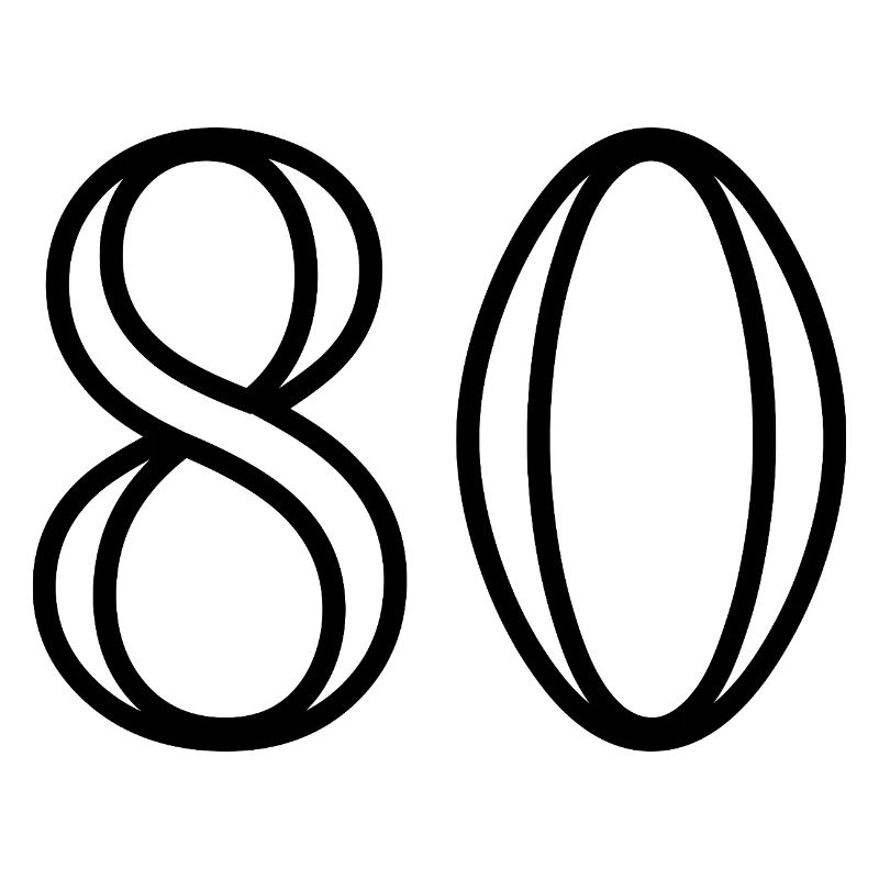 80. 80 YEARS. 80th ANNIVERSARY. 80 YEARS ANNIVERSARY.