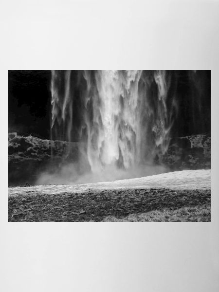 Monochrome Waterfall Mist