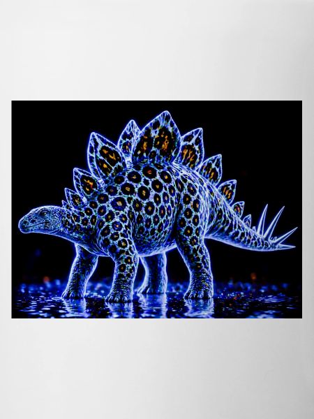 Neon Stegosaurus Light Show