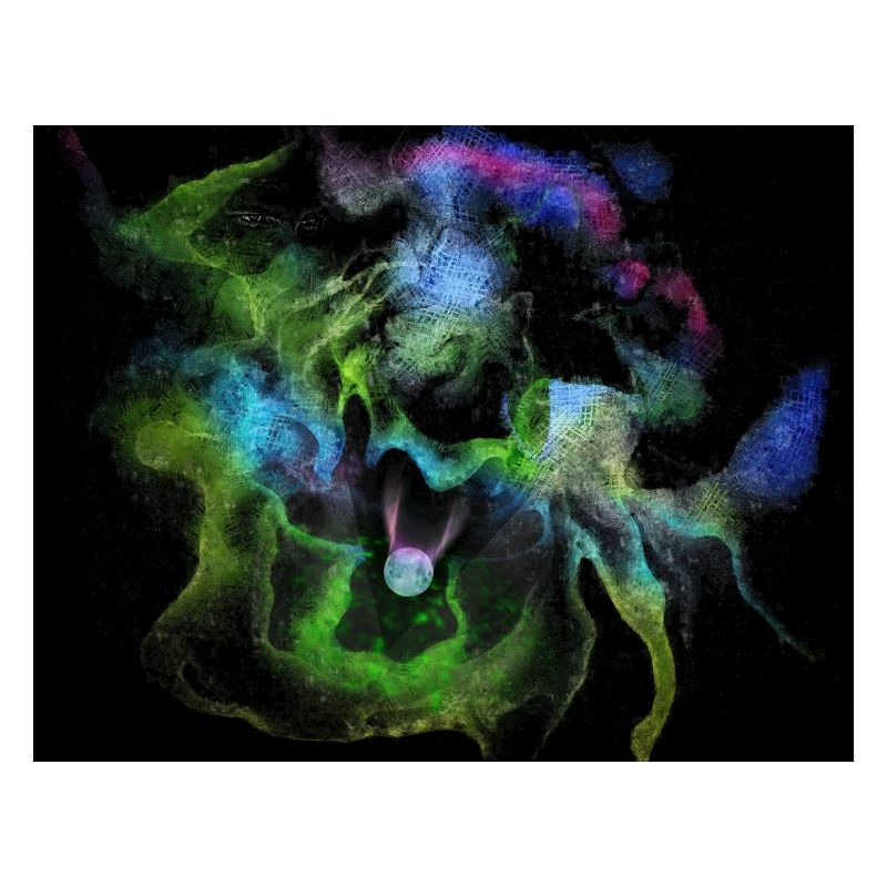 Cosmic Smoke Nebula Orb