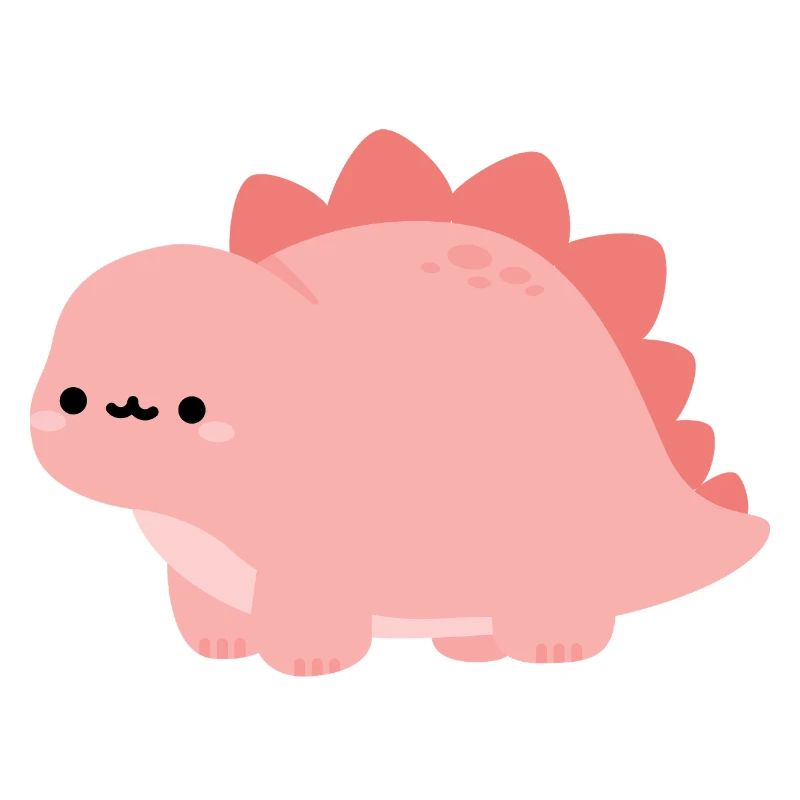 Süßer pinker Stegosaurus-Dino