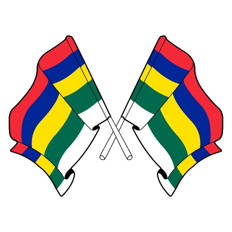 Crossed Terschelling Flags – Island Pride