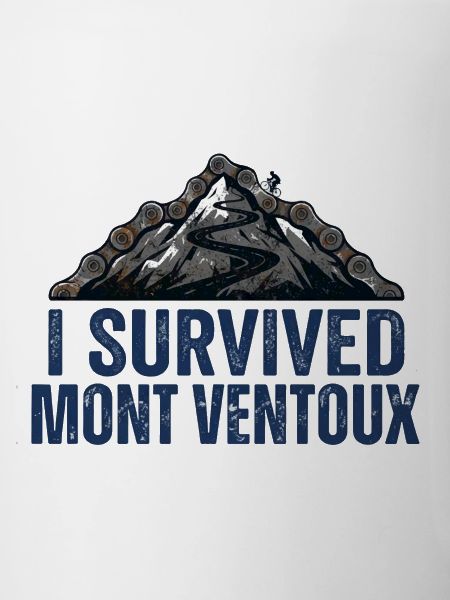 I Survived Mont Ventoux Cycling Art