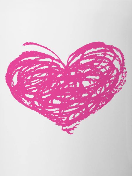 Kritzeln Herz Neonpink
