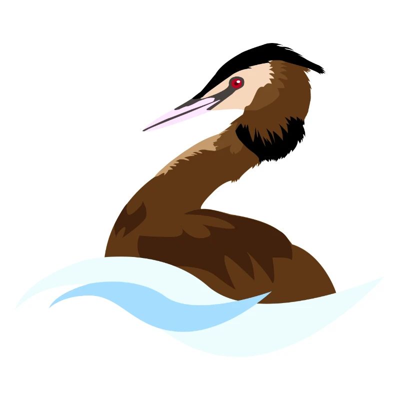 Grèbe huppée logo