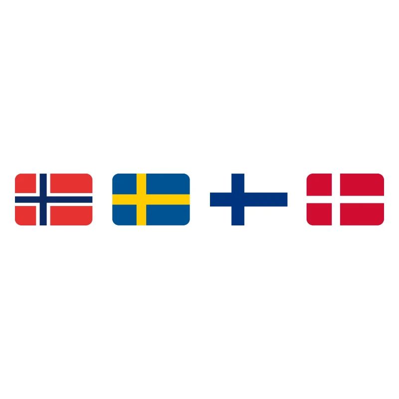 Drapeaux scandinaves