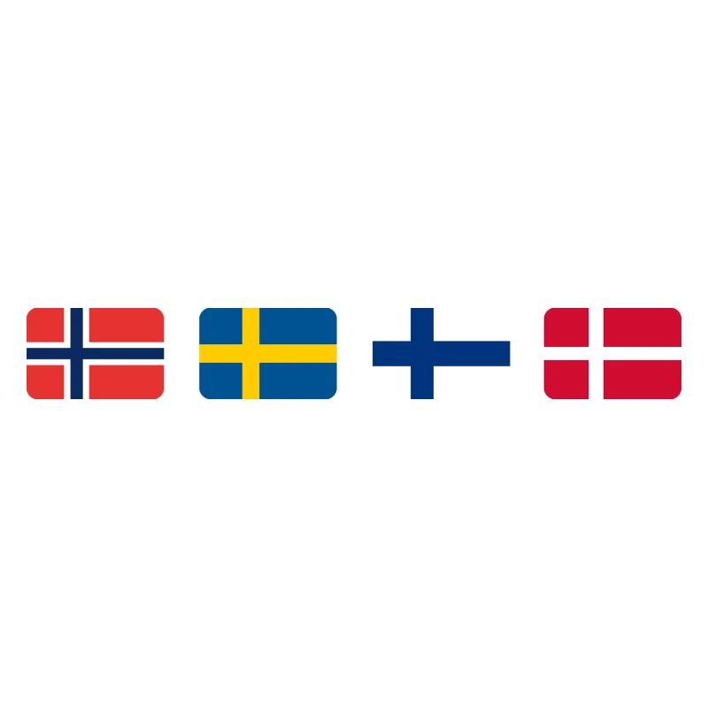Drapeaux scandinaves