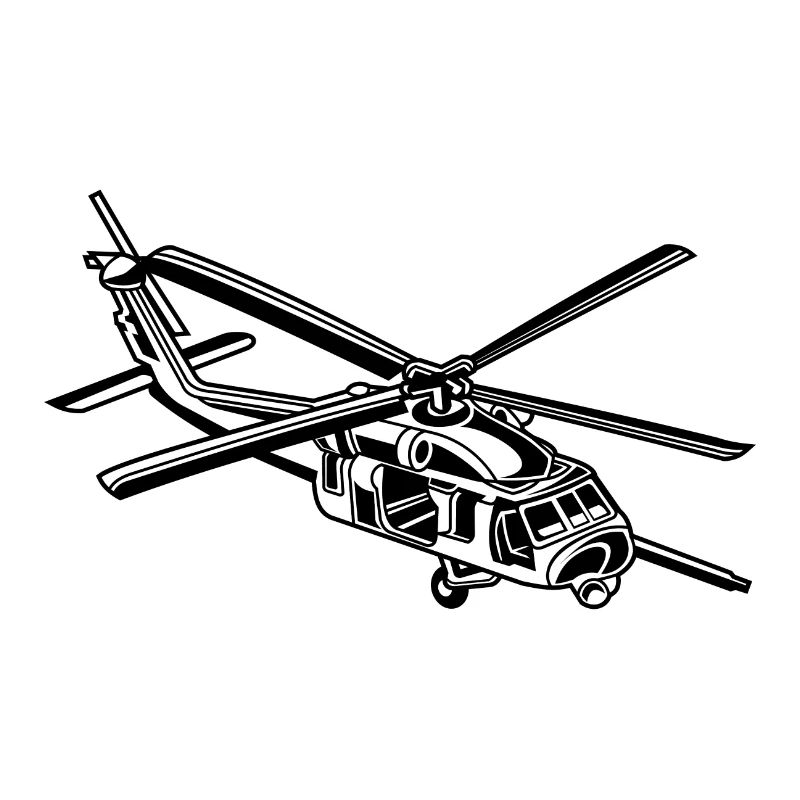 Hélicoptère / hélicoptère 01_schwarz