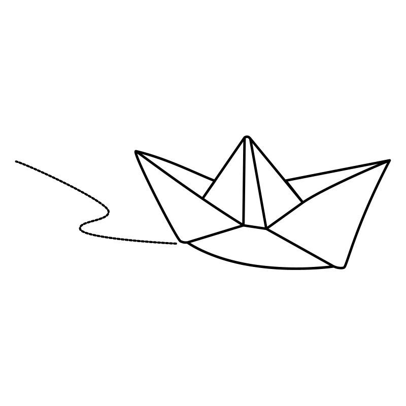 Papierboot - Sail away