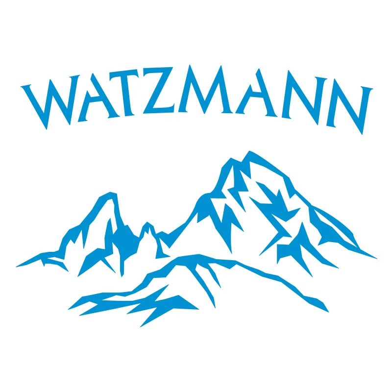 Lettrage Berg Watzmann - couleur sélectionnable
