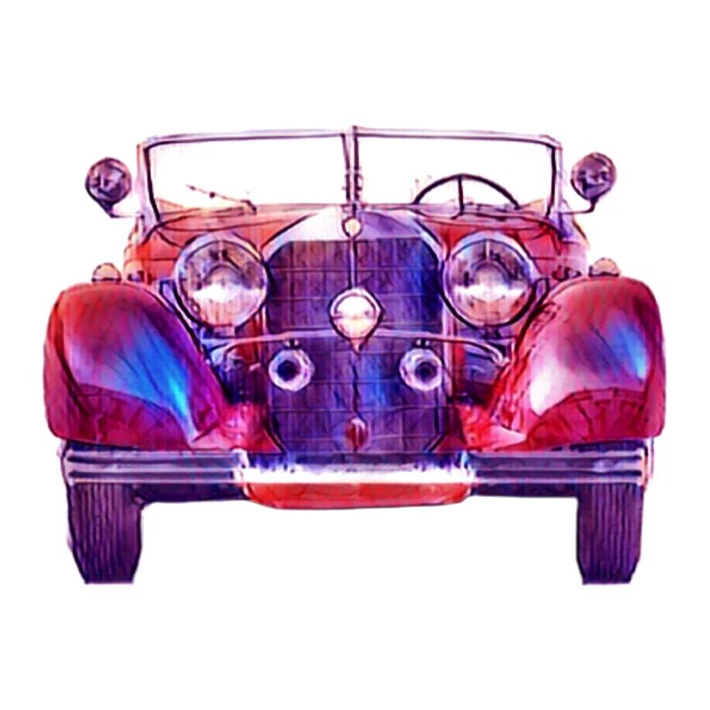 Red-Blue Classic Classic Car
