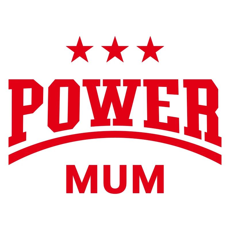 Power Mum (Mama, Mami, Mutter, Muttertag / Red)