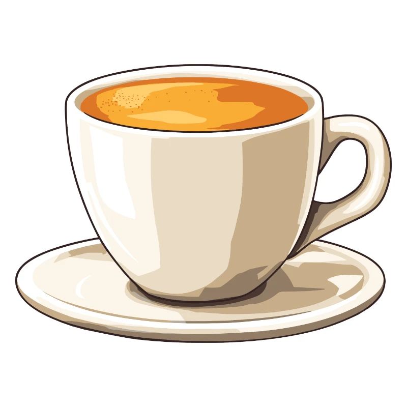 Cup with coffee in it