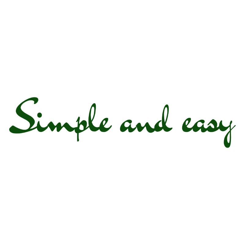 Simple and easy