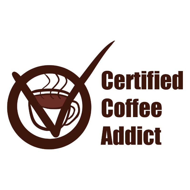 Coffee addicted judging sign