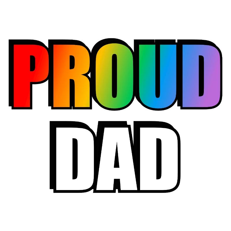 Rainbow Pride Dad Design