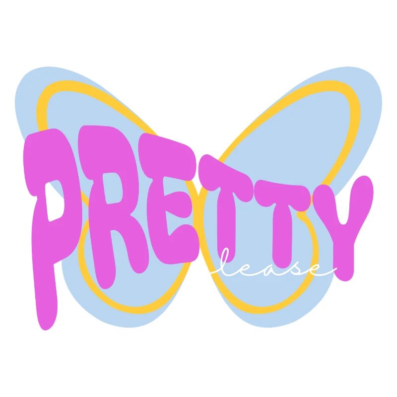 "Pretty please" sarcastic print design