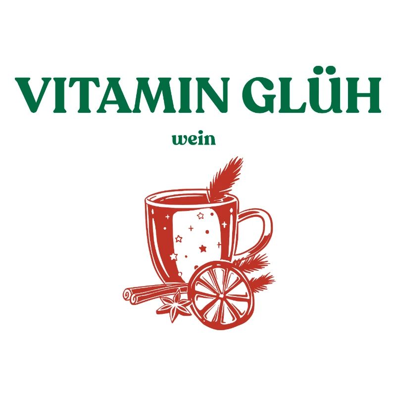 Vin chaud vitaminé Design du marché de Noël sain
