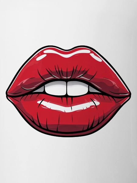 Kissable Lips Comic Style Lip Red