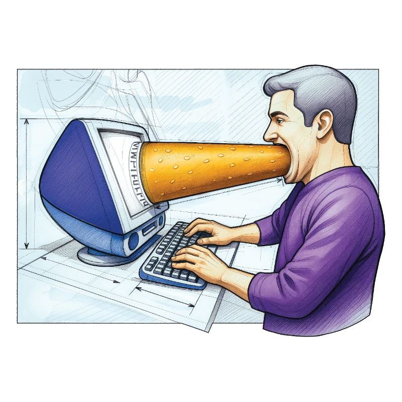 COMPUTER ADDICT MAN – Geek & Science-Fiction