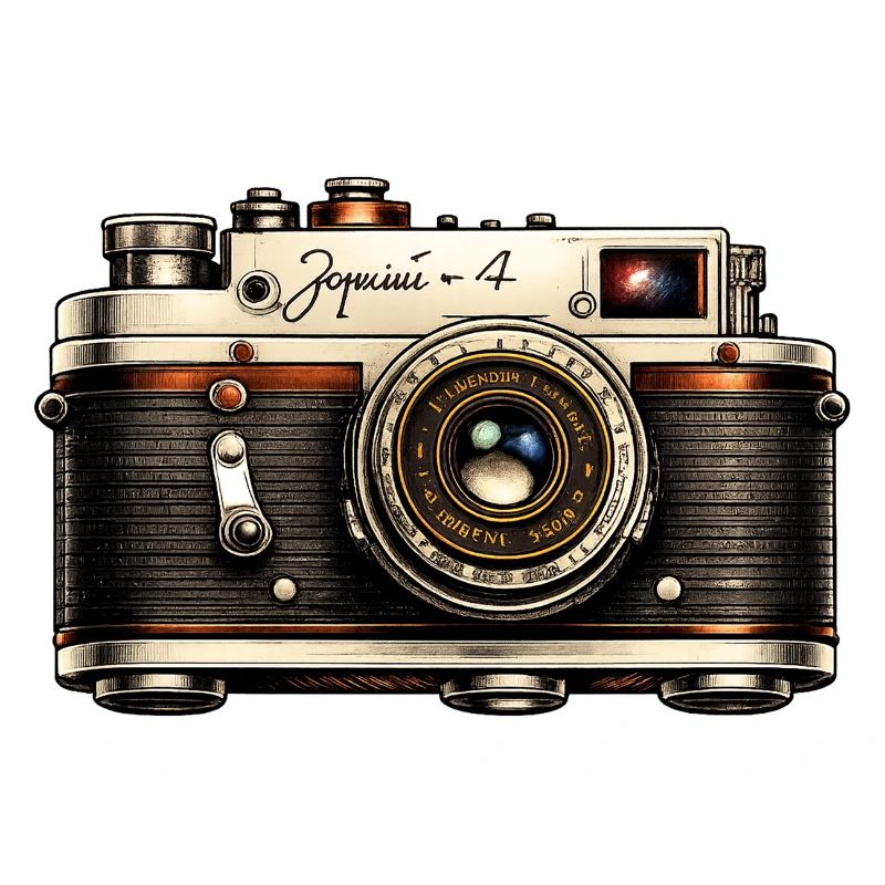 Vintage Camera Illustration Tee