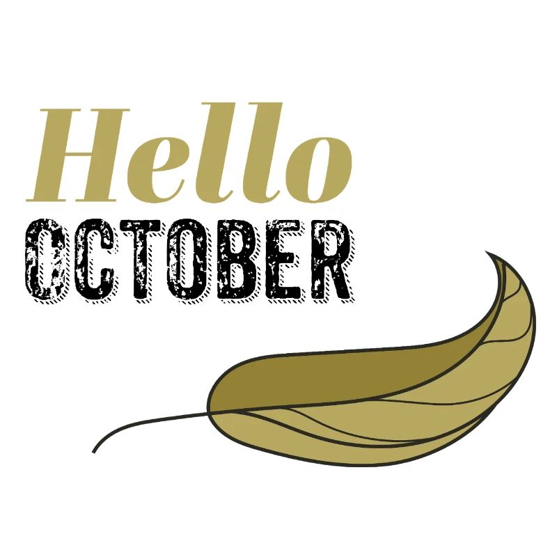 October Golden Hello Leaf Design