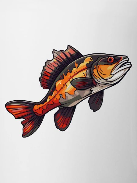 Barsch Cartoon Fisch