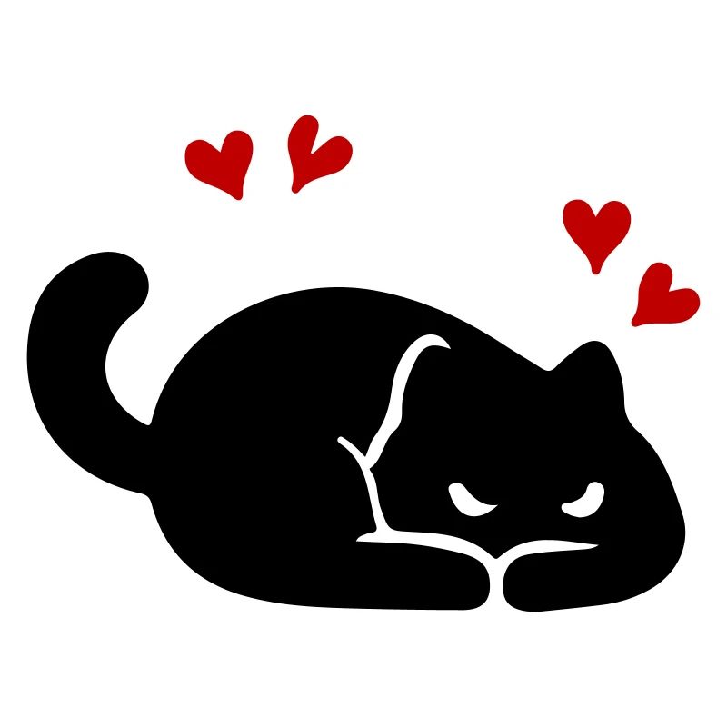 Katze Herz Liebe