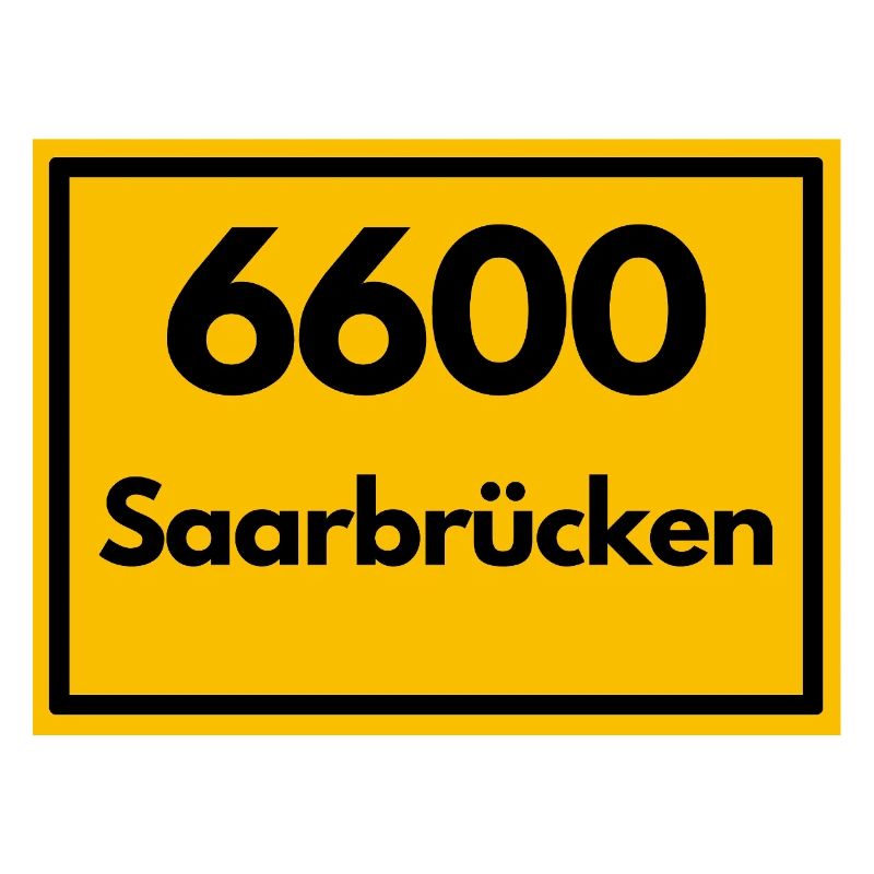 OLD POSTCODE POSTCODE RETRO 6600 SAARBRÜCKEN SAAR
